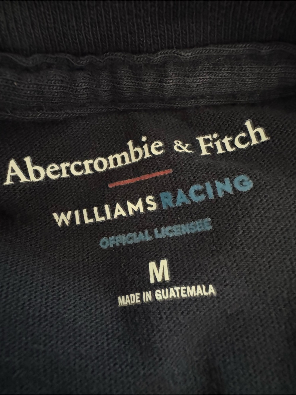 Abercrombie & Fitch Williams Racing Vintage-Inspired Graphic Tee Short Sleeve - Picture 7 of 8